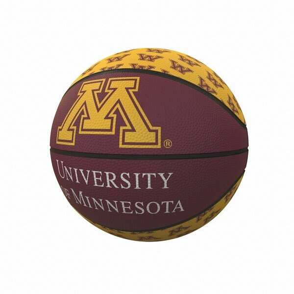 Minnesota Repeating Logo Mini-Size Rubber Basketball, Logo Brands, Mfr#: 175-91MR-1